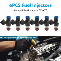 6PCS Fuel Injector Suitable For Mazda CX-9 CX9 TB 3. 7L CA CAY Petrol SUV 07-19