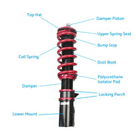 Shock Absorber Coilover Suspension For Holden Commodore VT VX VY Adjust Damper