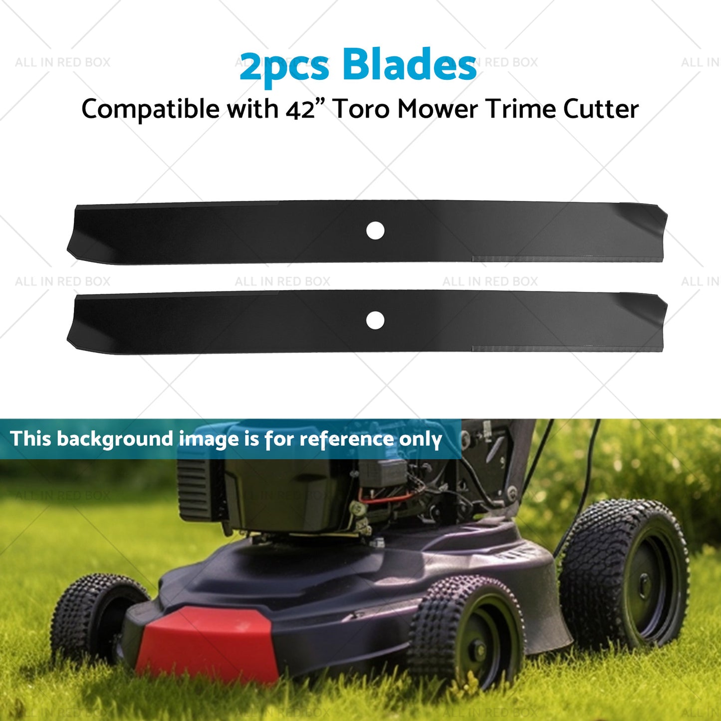 2x Blade Suitable for 42inch Toro Mower Trime Cutter Z420 106-2247-03 106-2247