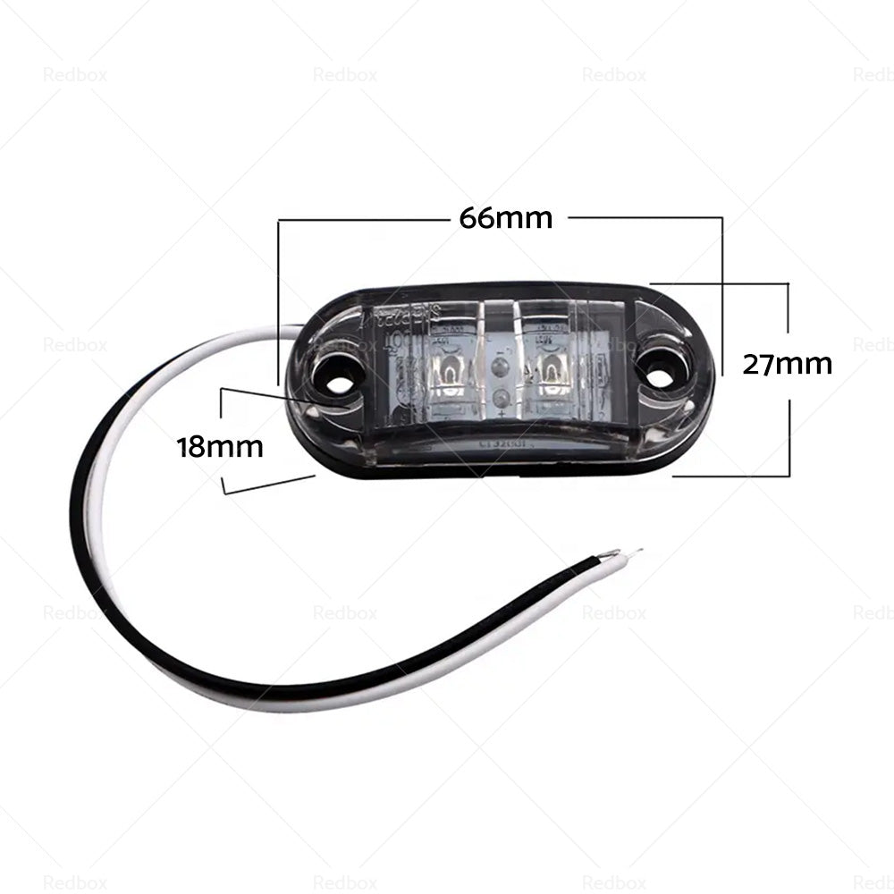 {{ LED Side Marker Clearance Lights Indicators Suitable For Trailer Truck RV 12 24V }} - Buy Car Parts Online at {{ Kaka Auto Parts }}.