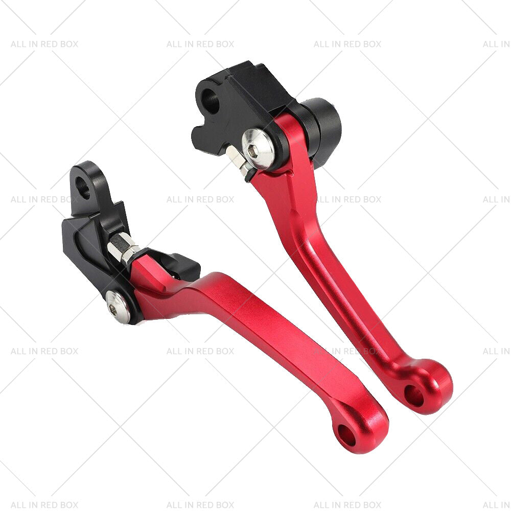 CNC Pivot Brake Clutch Levers Red Suitable for Honda XR250 CR125R CRF450R CR500