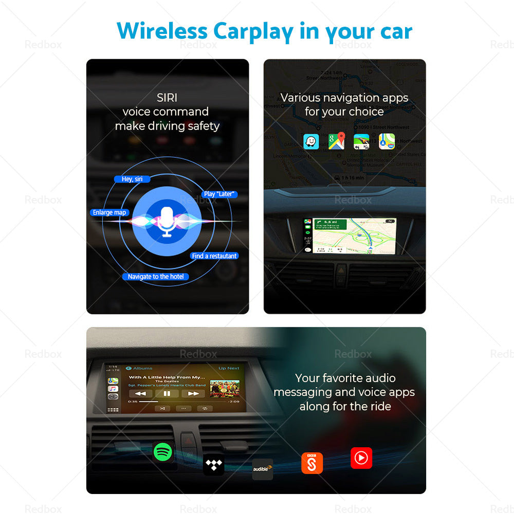 CarPlay Adapter Dongle Wireless Free Wire for Apple iOS Car Cavigation Player AU