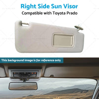 74310-35A91-E1 Right Side Sun Visor Suitable for Toyota Prado 10-23