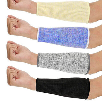 compare product 4 Pairs Cut-Resistant Arm Protection Sleeves Forearm Protectors 4 Colors Suitable For Work Safety