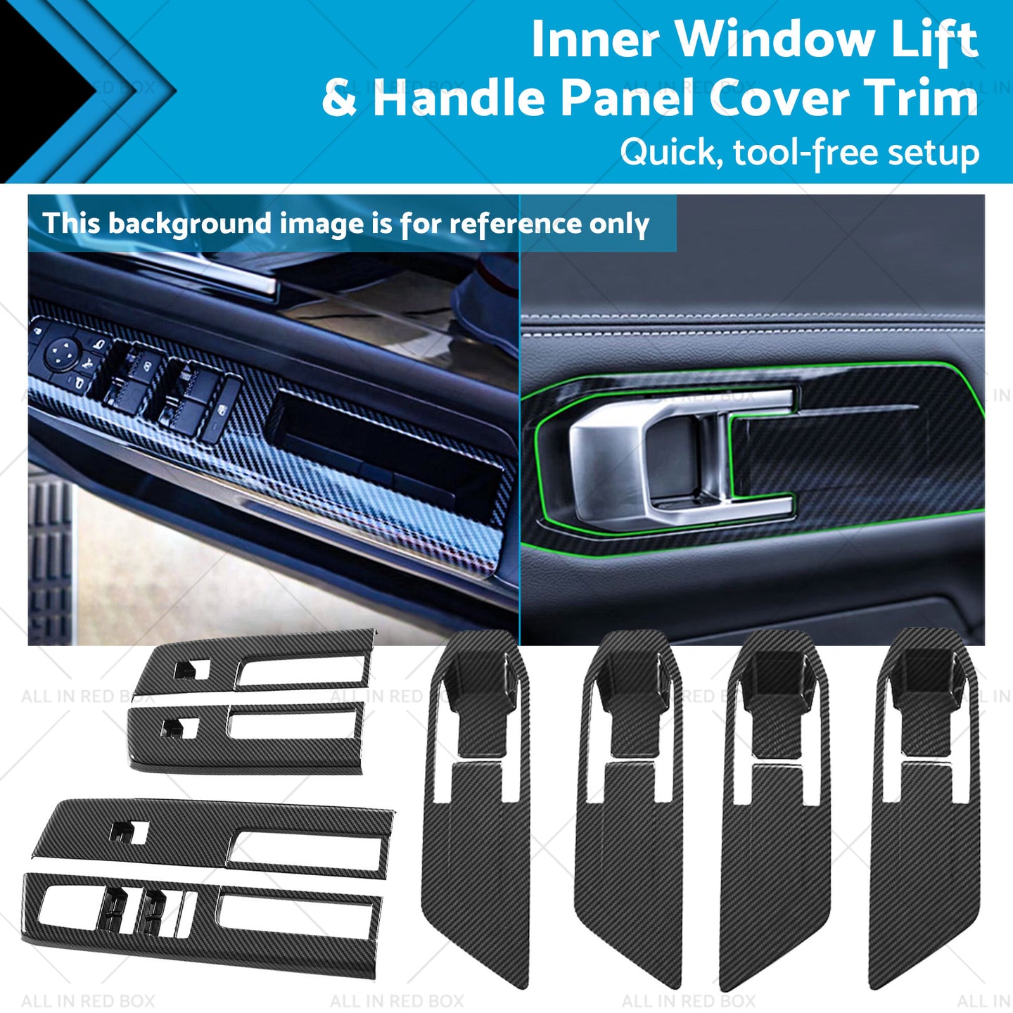 {{ Inner Window Lift & Handle Panel Cover Trim Suitable For Mitsubishi Triton 23-25 }} - Buy Car Parts Online at {{ Kaka Auto Parts }}.
