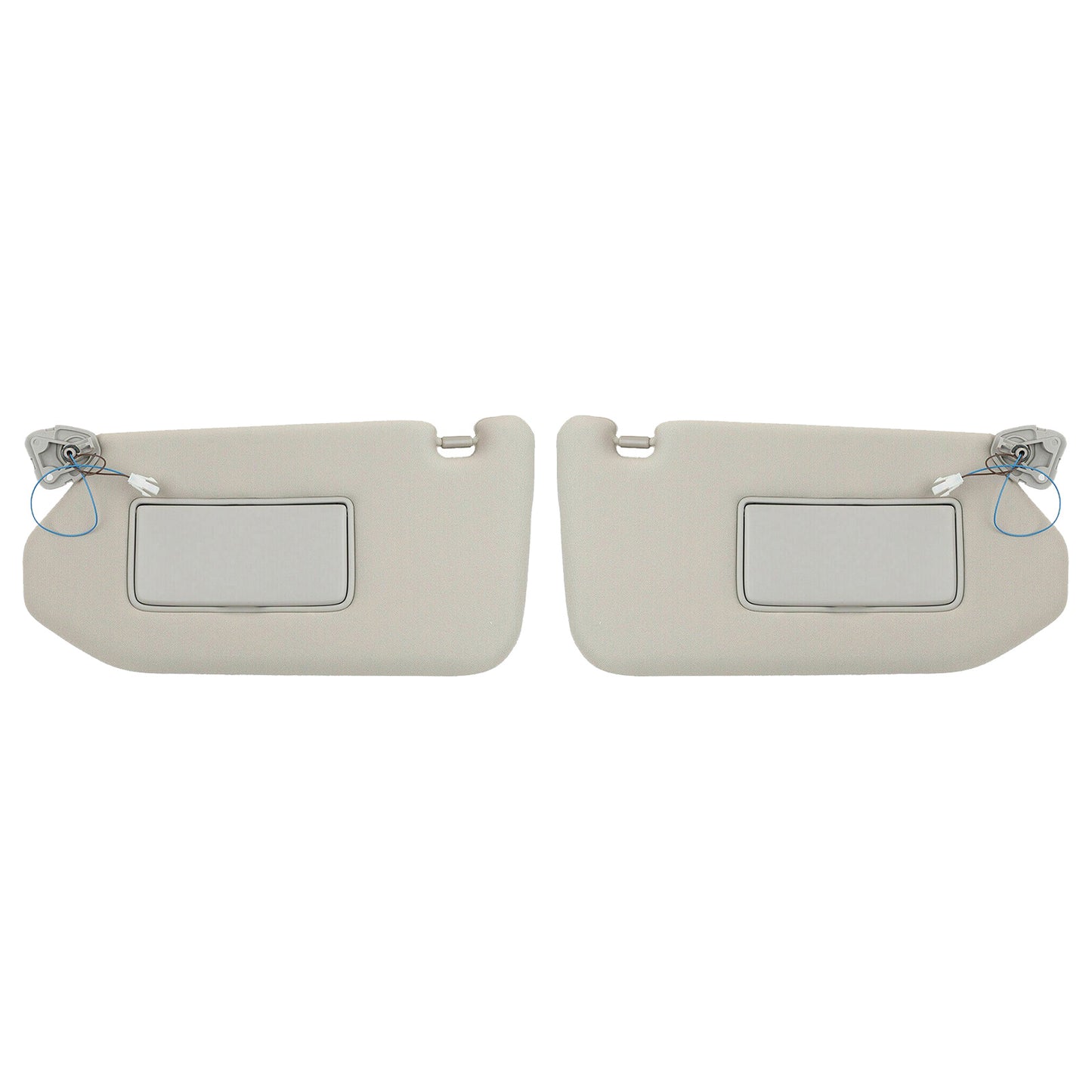 RH&LH Grey Sun Visor W/Mirror Suitable for Nissan Pathfinder Infiniti QX60 JX35