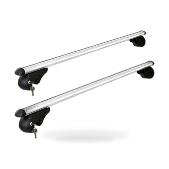 compare product Universal Car Roof Racks 108cm Cross Bars Adjustable Aluminium Rail Mount Silver
