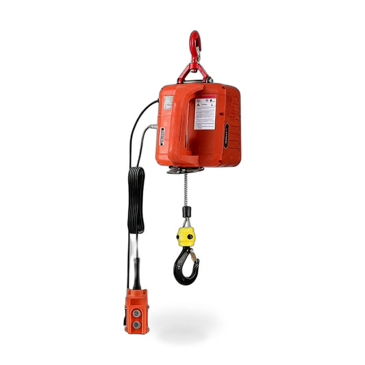 500KG Electric Hoist Winch Wired & Wireless Remote Control Heavy Duty Lift Tool
