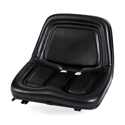 Adjustable PU Leather Seat with Backrest Black Suitable For Forklift Excavator