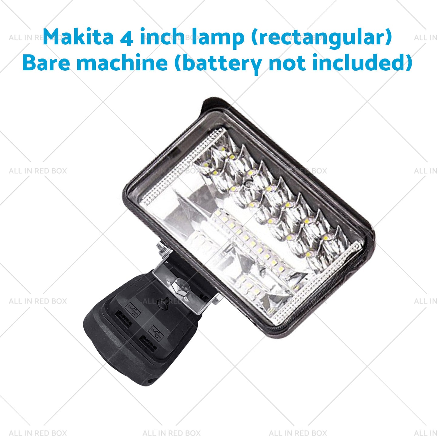 18V 4in LED Work Light Torch Camping Flashlights 2USB Suitablefor Makita Battery