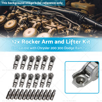 12x Rocker Arm and Lifter Kit Suitable for Dodge Ram 1500 Chrysler 200 300 11-20