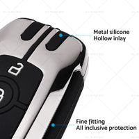 Zinc Alloy Remote Key Fob Cover Suitable For Ford Mustang EcoSport Edge Explorer