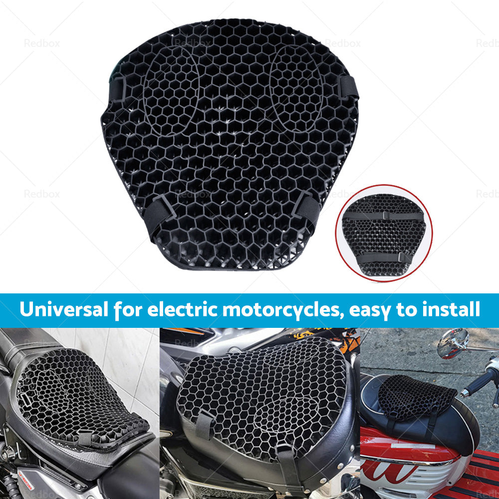 1x Motorcycle Comfort Gel Seat Cushion Pillow Pad Cover Pressure Relief w or sleeve