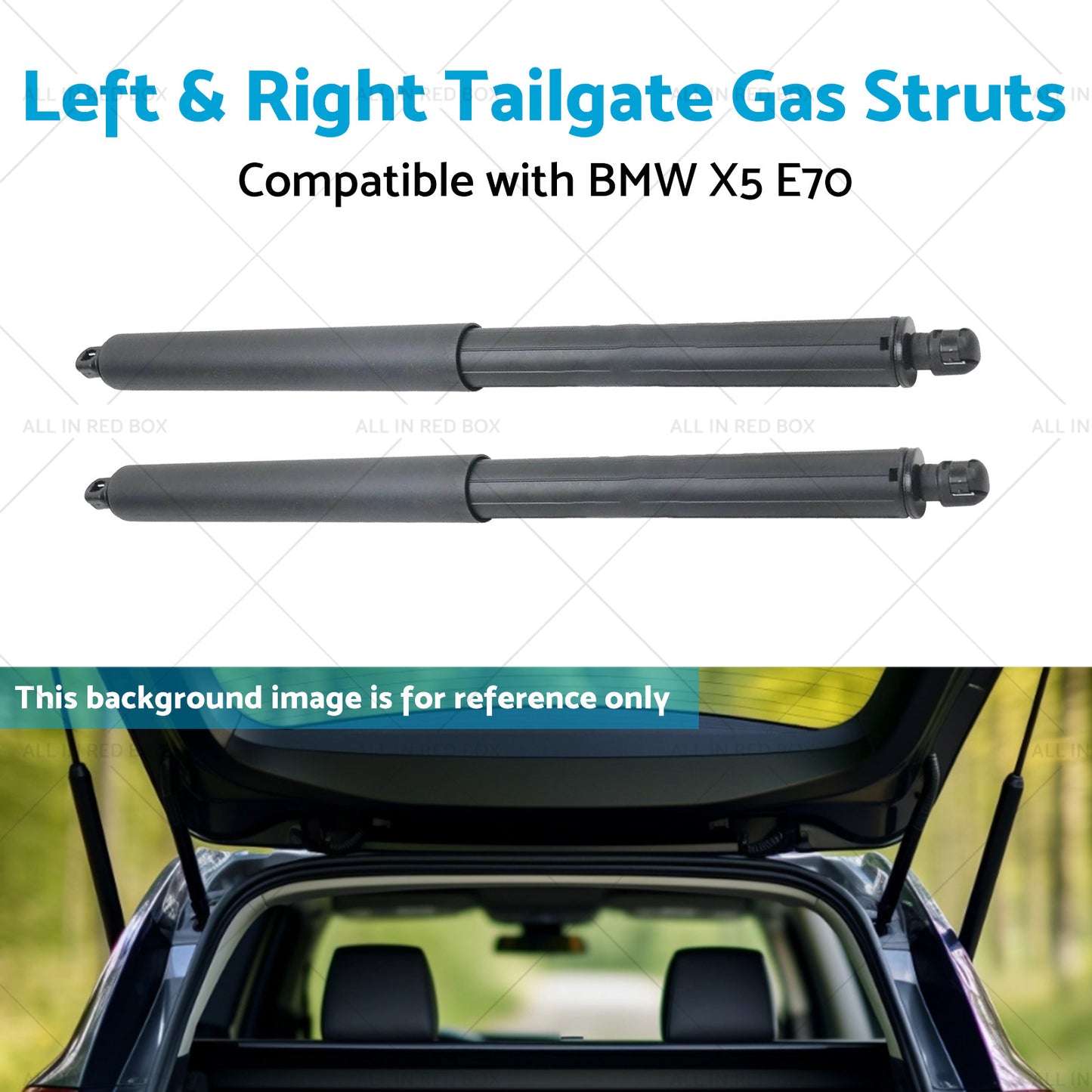 2x Left  and  Right Tailgate Gas Struts Spring Suitable for BMW E70 X5 SUV 2006-2013