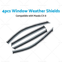 4pcs Weathershields Suitable for Mazda CX-8 2018-2024 Window Weather Shields