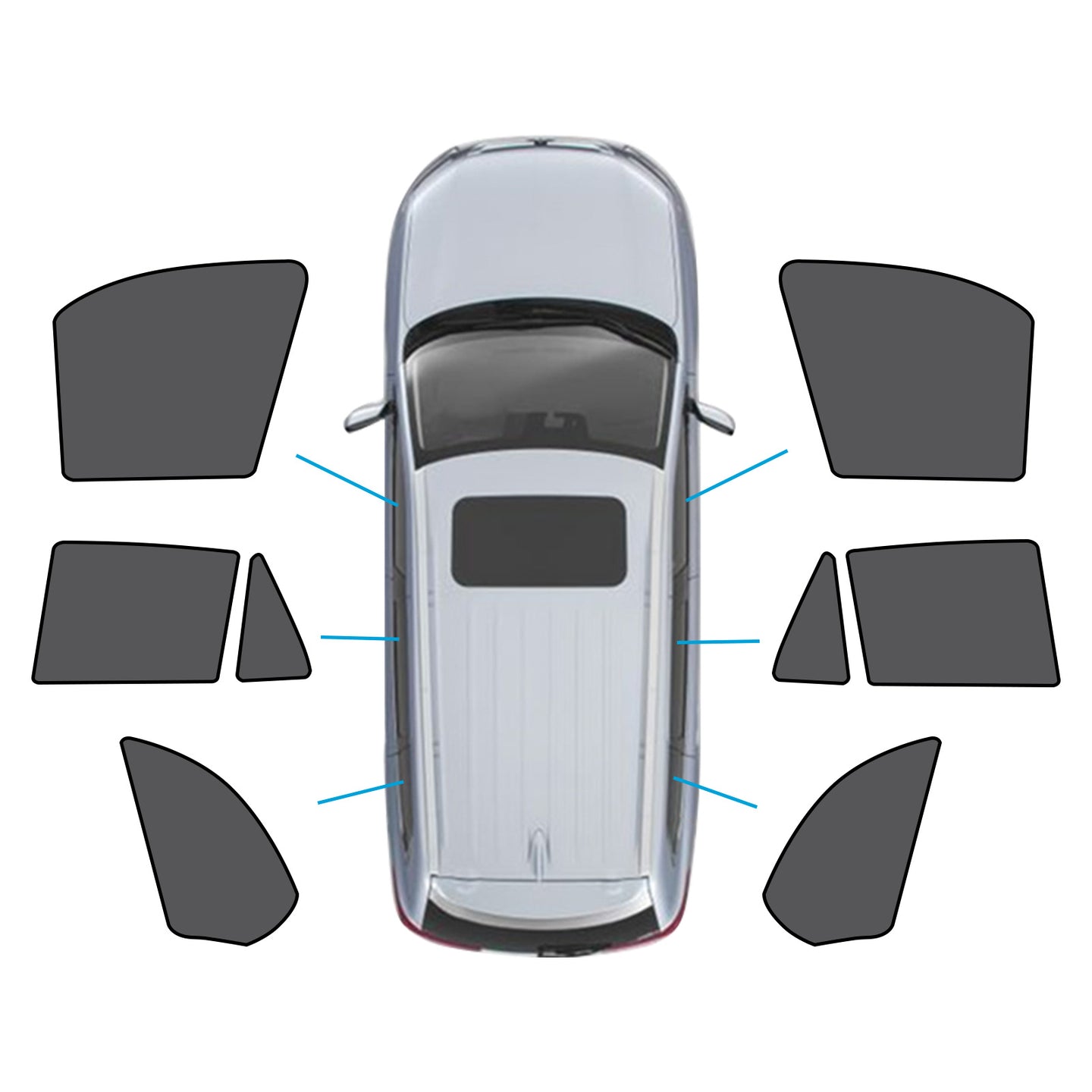 {{ Car Window Magnetic Mesh Sun Blind Shades Suitable for BMW X5 E70 2006-2013 }} - Buy Car Parts Online at {{ Kaka Auto Parts }}.
