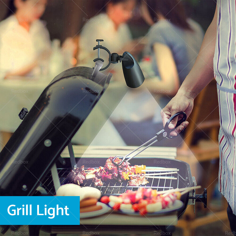 BBQ Grill Light Outdoor Super Bright LED Lamp Base Barbecue with 10 Super Bright