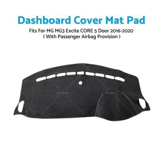 Dash Mat With Passenger Airbag for MG MG3 Excite CORE Hatchback 5 Door 2016-2023