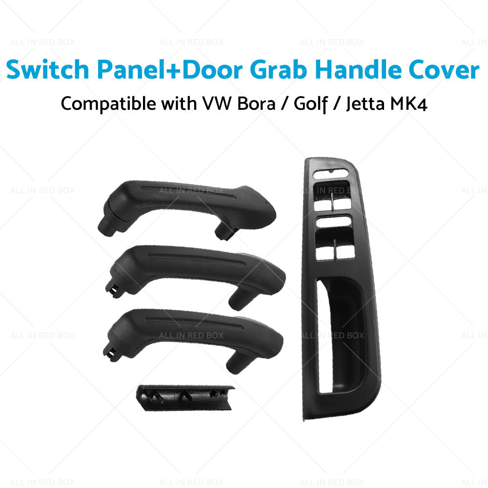 RHD Switch Panel Door Grab Handle Cover Trim Set Suitable For VW Golf MK4 98-05