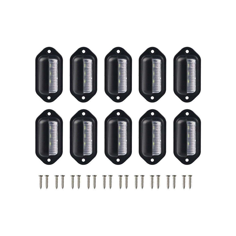 6-LED License Number Plate Light Suitable For Truck, SUV, Trailer & Lorry 12-24V