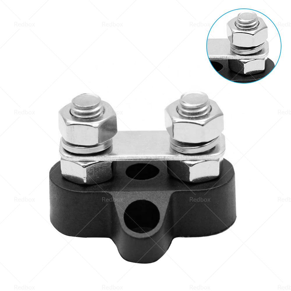 Bus Bar Power Terminal Blocks M6 Negative  M8 Positive Power Distribution Studs