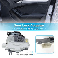 Front Right Door Lock Actuator 8J2837016A For Audi A4 A5 Q3 Q5 Q7 TT VW Touareg