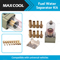 Universal Fuel Water Separator Kit Pre Filter In Line Fuel Filter 6 8 10 12mm