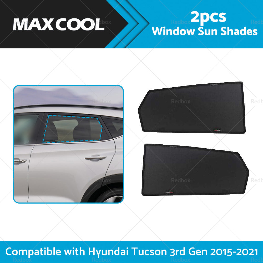 2PCS Rear Car Window Sun Shades Suitable For Hyundai Tucson 3rd Gen 2015-2021