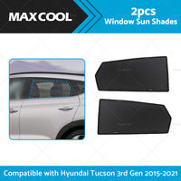 2PCS Rear Car Window Sun Shades Suitable For Hyundai Tucson 3rd Gen 2015-2021