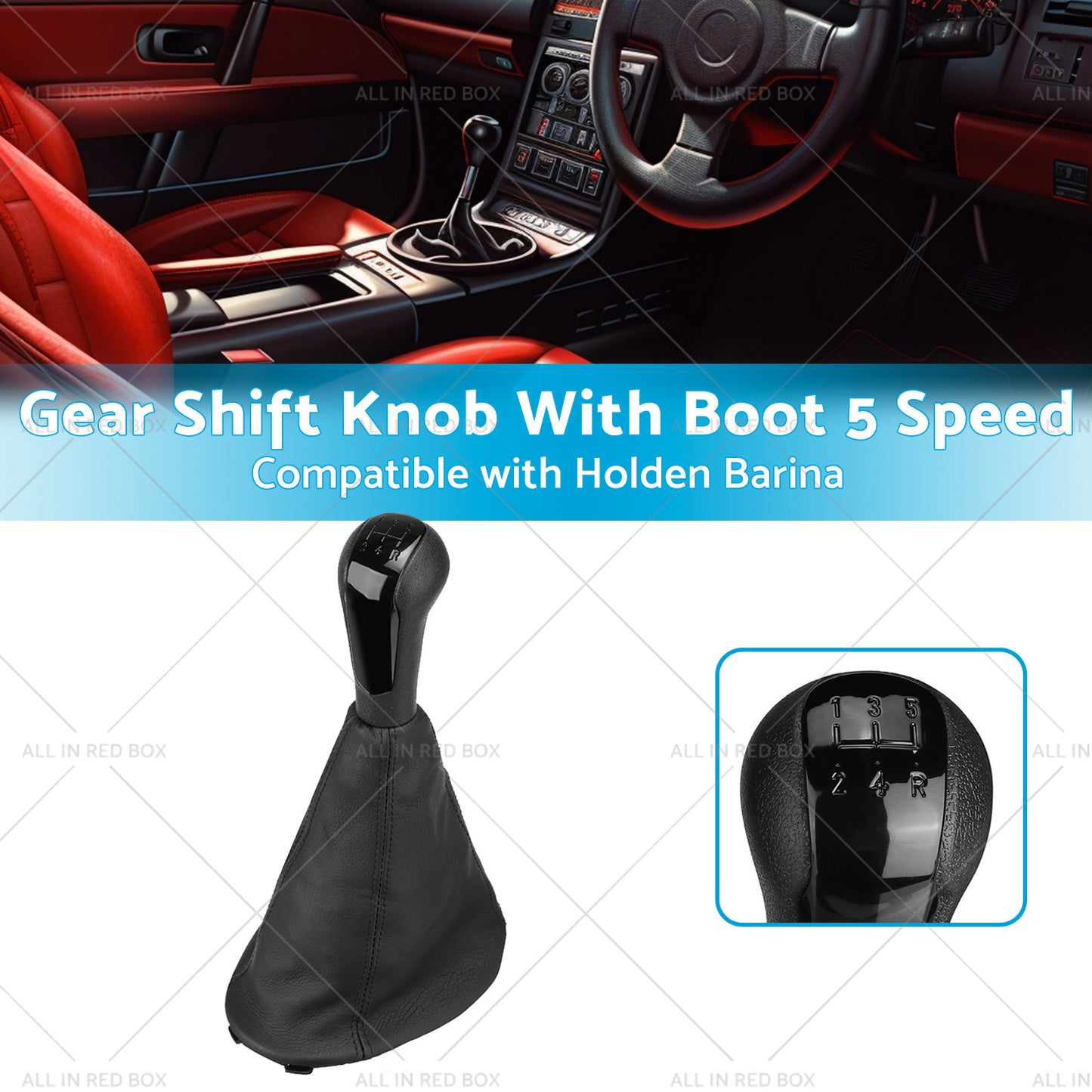 Boot 5 Speed Gear With Shift Knob Suitable for Holden Barina Spark  M300  11-15