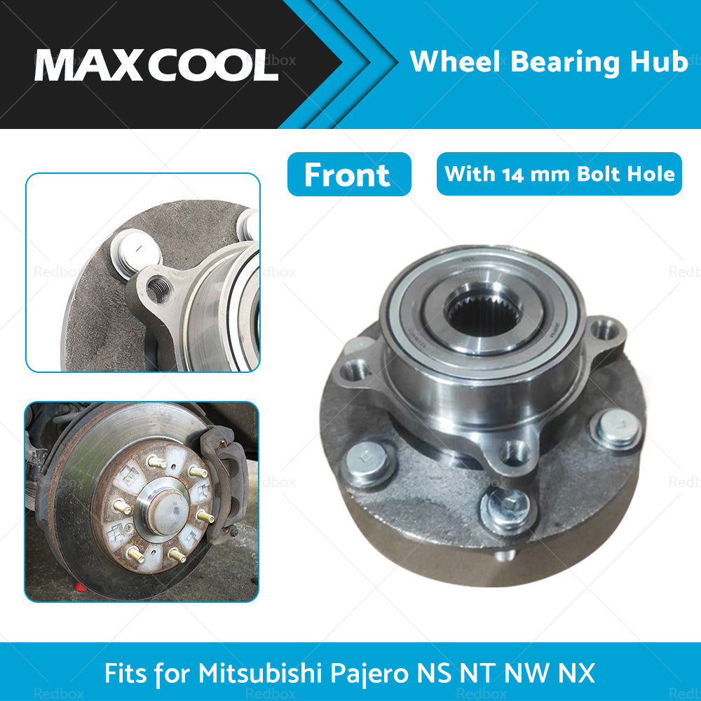 1PC Front Wheel Bearing Hub Fit for Mitsubishi Pajero NS NT NW NX 2006-2018 14mm