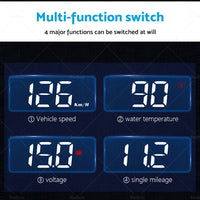 Universal HUD Head UP GPS Speedometer Digital Display Car Speed Warning OBD2 II