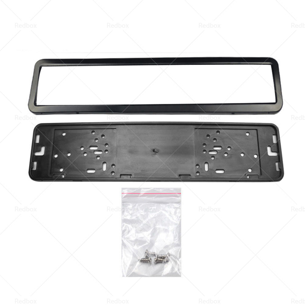 2x European Number License Plate Cover Frame Holder Mounting Bracket Standard