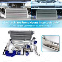 3inch Front Mount Intercooler Kit fits Holden Commodore VL Turbo RB30ET Bar  and  Plate