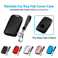 Remote Car Key Fob Cover Case Shell Keychain Suitable For Mazda 3/6/CX-5, CX-30, CX-9