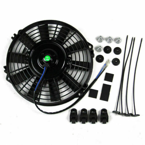 9 inch  Inch 12V Volt Electric Radiator Cooling Thermal Thermo Fan + Mounting Kits