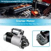 Starter Motor For Nissan Patrol GQ Y60 GU Y61 TB42 TB45 TB48 4. 2L 4. 5L Petrol