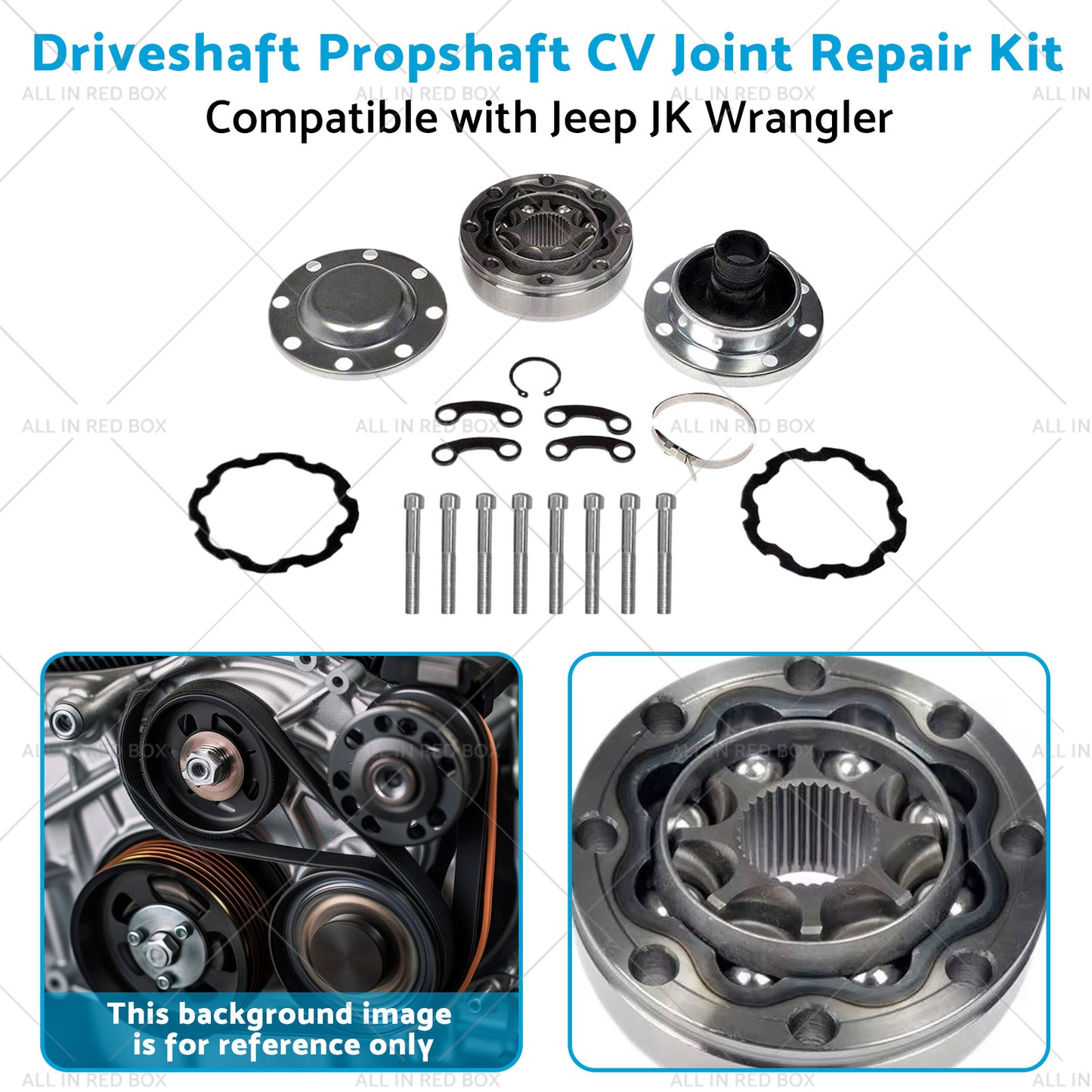 Driveshaft Propshaft CV Joint Repair Kit Suitable for 2007-2018 Jeep JK Wrangler