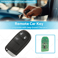 3 Button Smart Car Remote Key Replacement Suitablefor Jeep Grand Cherokee 14-19