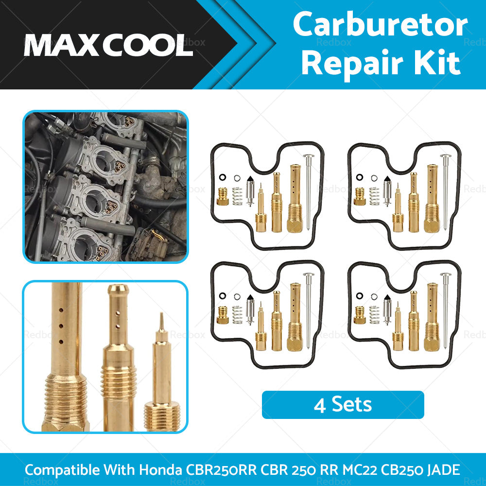 4 Sets Carburetor Repair Kit Suitable For Honda CBR250RR CBR 250 MC22 CB250 JADE