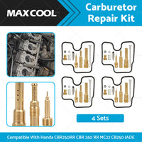 4 Sets Carburetor Repair Kit Suitable For Honda CBR250RR CBR 250 MC22 CB250 JADE