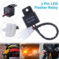 Suitable For Kawasaki Yamaha 2Pin Motorcycle LED Turn Signal Light Flasher Relay