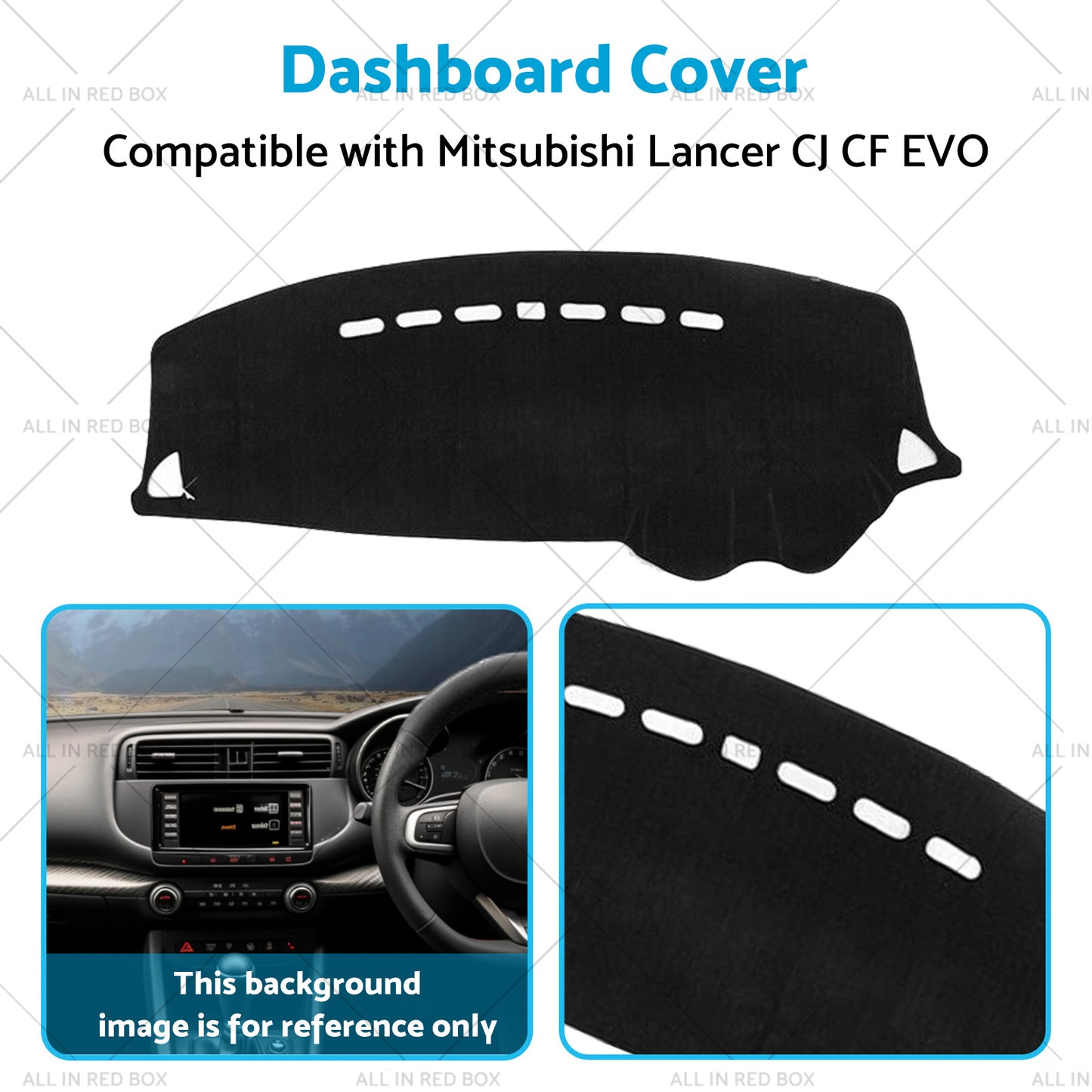 Dash Mat Pad Dashboard Cover Suitable For Mitsubishi Lancer CJ CF EVO 2006-2019