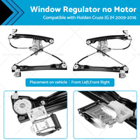 Window Regulator Front LHRH Suitable For Holden Cruze JG JH 2009-2016 no Motor