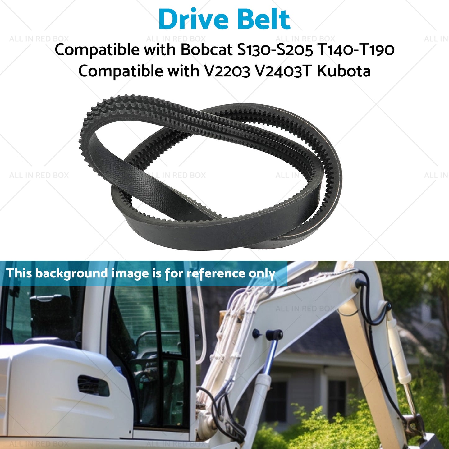 Drive Belt Suitable for Bobcat S130-S205 T140-T190 V2203 V2403T Kubota 6736775