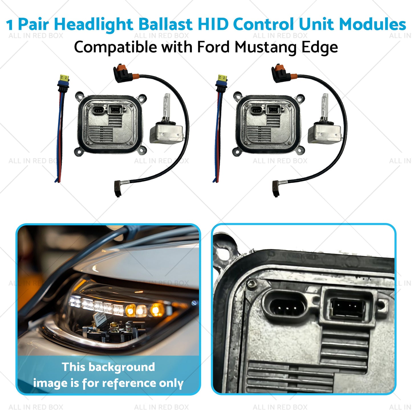 1 Pair Headlight Ballast HID Control Unit Modules Suitable for Ford Mustang Edge