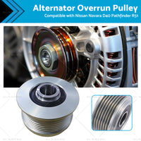 Alternator Overrunning Pulley Suitable For Nissan Navara D40 Pathfinder R51 2. 5L