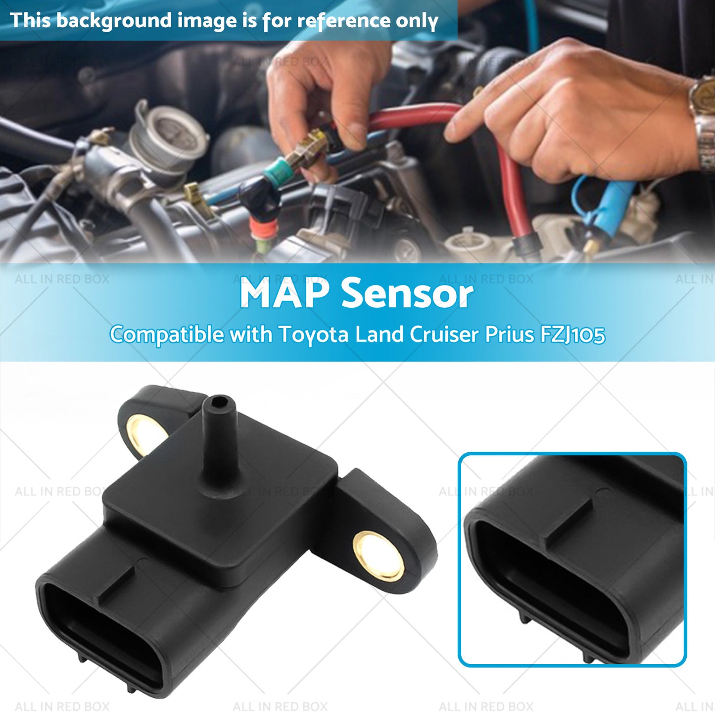 MAP Sensor Suitable for Toyota Land Cruiser Prius FZJ105 FZJ78 79 NHW11 1NZ-FXE