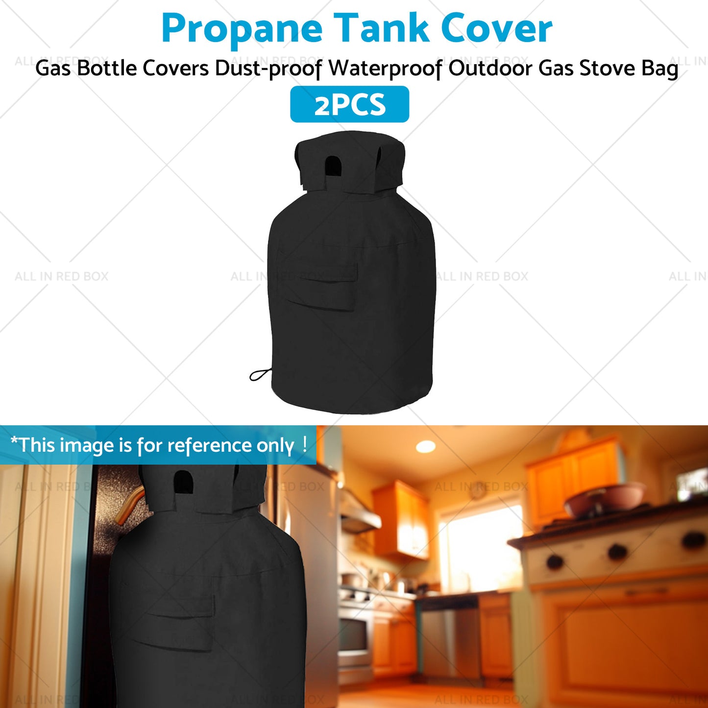 2PCS Propane Tank Cover Gas Bottle Covers Dust-proof Waterproof Gas Stove Bag