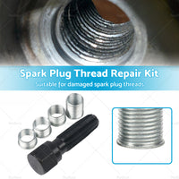 4 Inserts Helicoil Thread Reamer Tap Repair  and  14MM Spark Plug Repair Kit